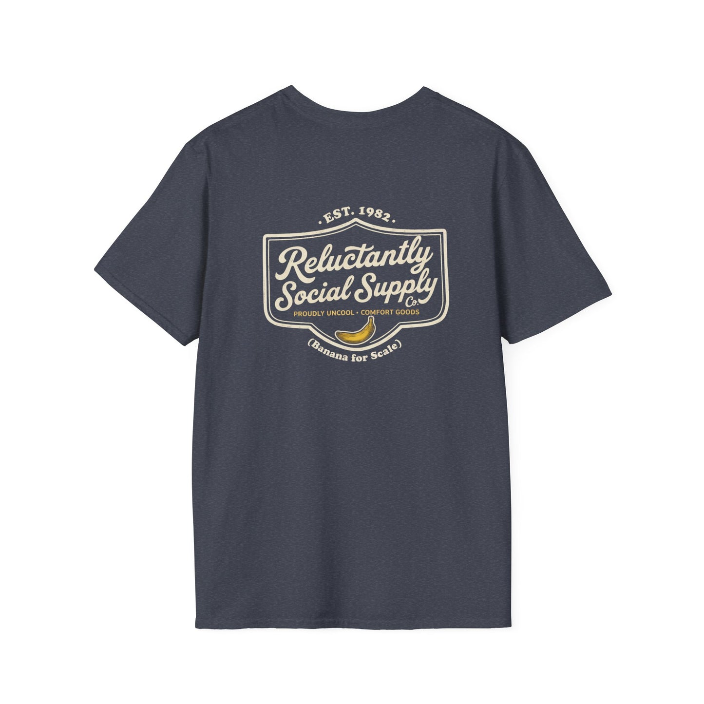 Reluctantly Social Banana Logo Tee