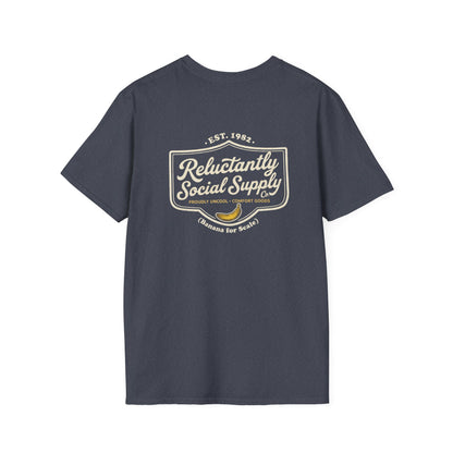 Reluctantly Social Banana Logo Tee