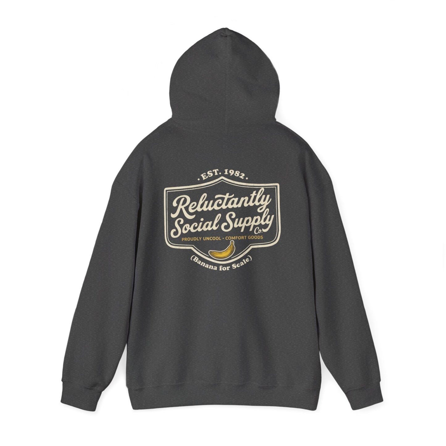 Reluctantly Social Banana Logo Hoodie