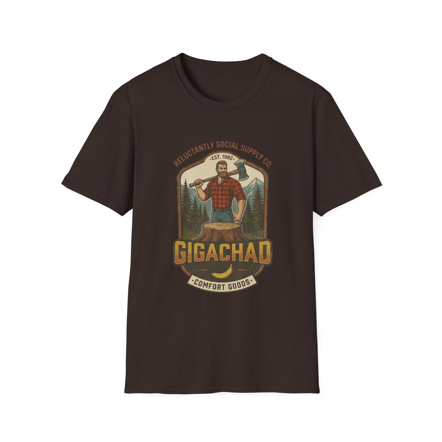 Gigachad Retro Lumberjack T-Shirt