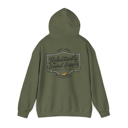 Reluctantly Social Banana Logo Hoodie