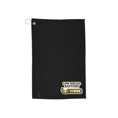 Low Social Battery Banana Golf Towel