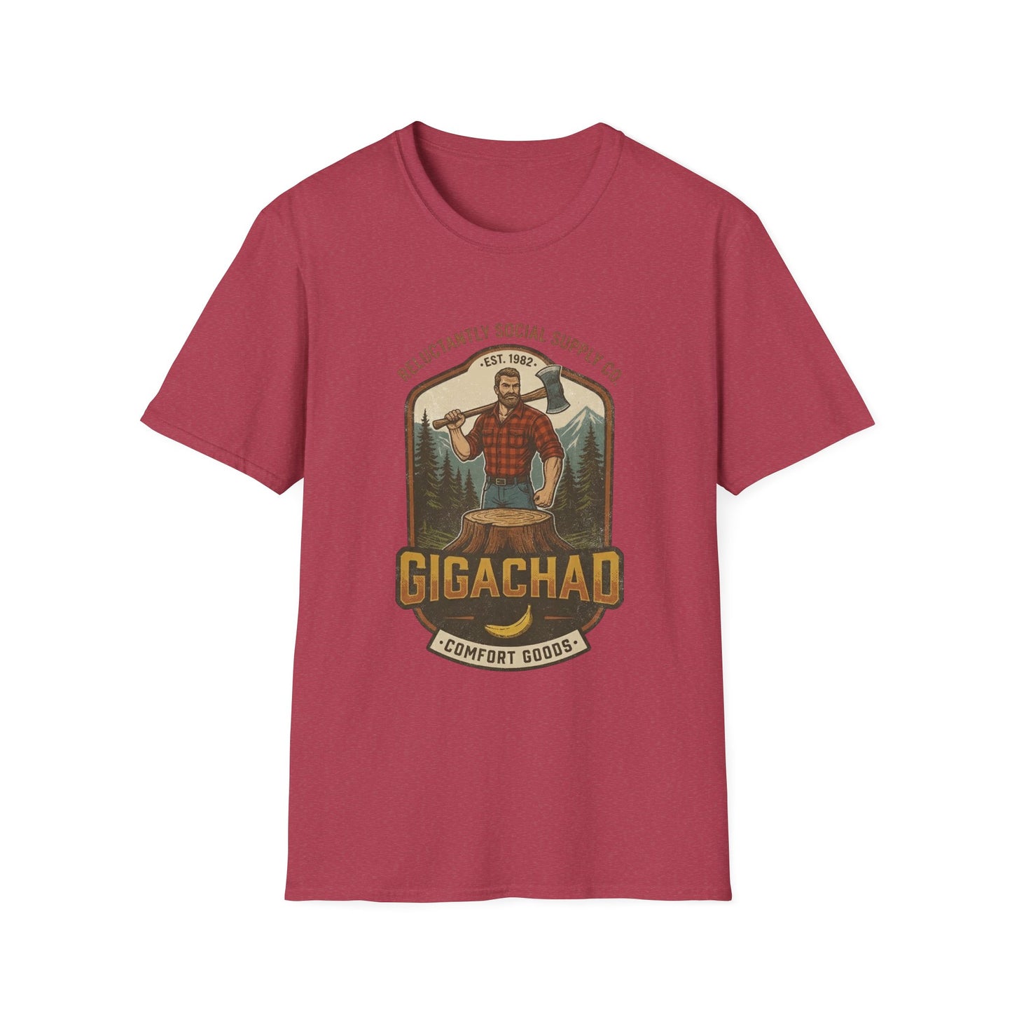 Gigachad Retro Lumberjack T-Shirt
