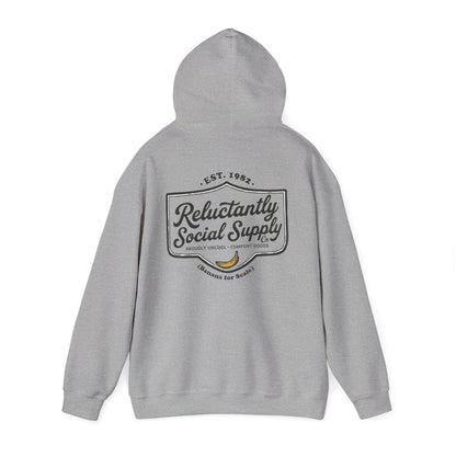 Reluctantly Social Banana Logo Hoodie