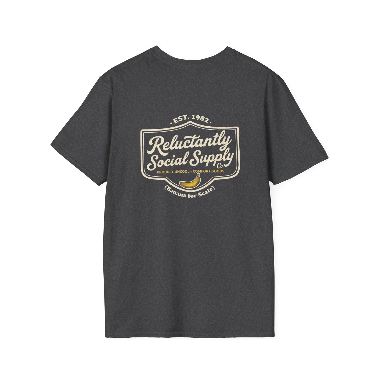 Reluctantly Social Banana Logo Tee