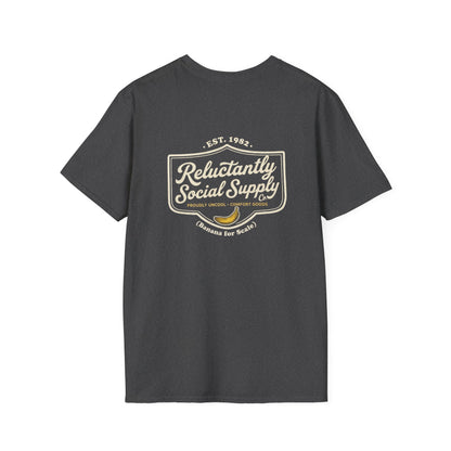 Reluctantly Social Banana Logo Tee