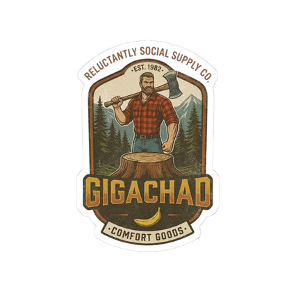 Gigachad Comfort Goods Sticker