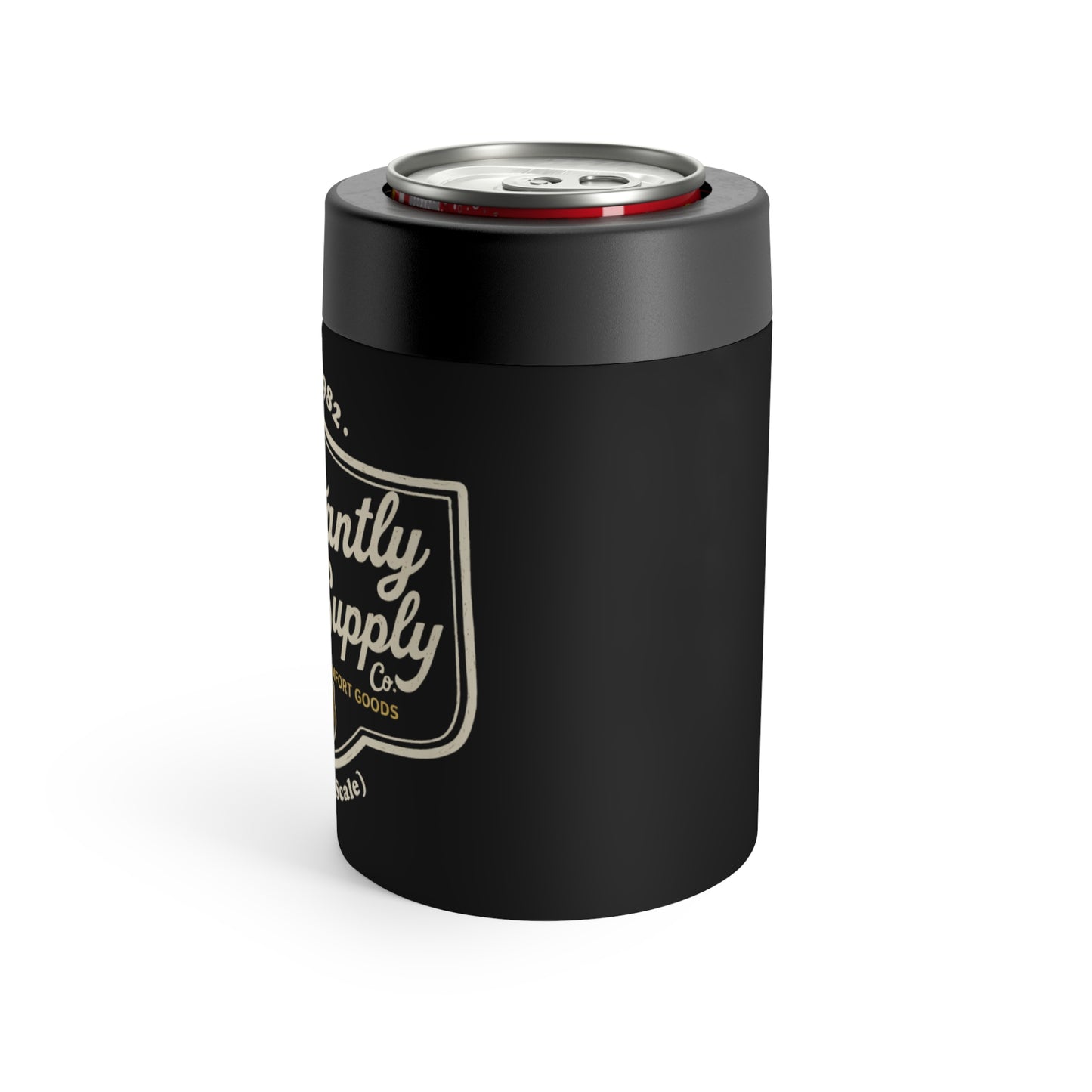 Reluctantly Social Banana Logo Can Cooler