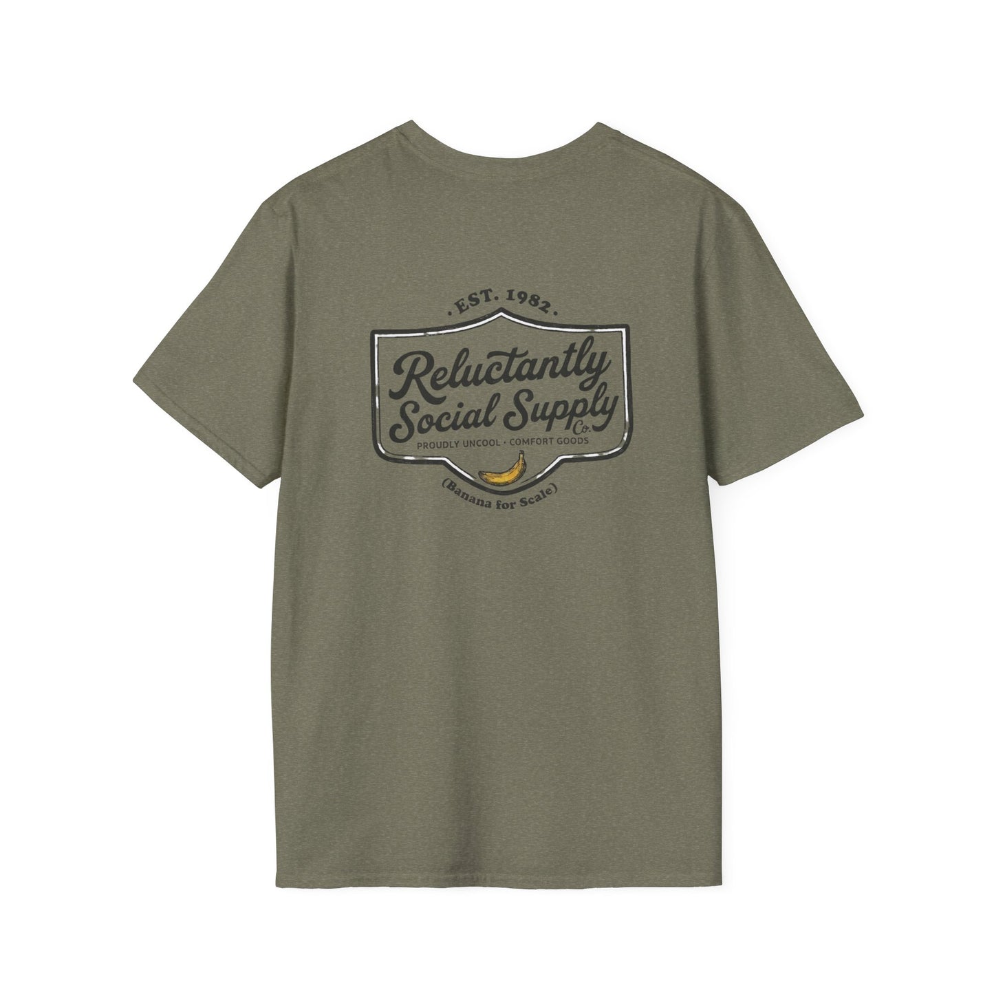 Reluctantly Social Banana Logo Tee