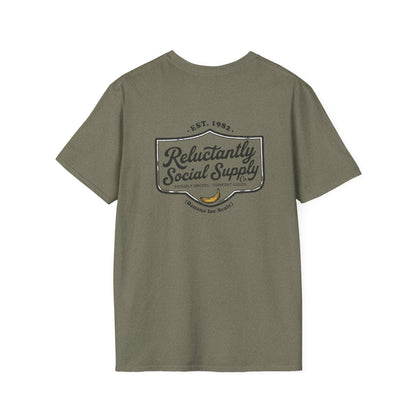 Reluctantly Social Banana Logo Tee