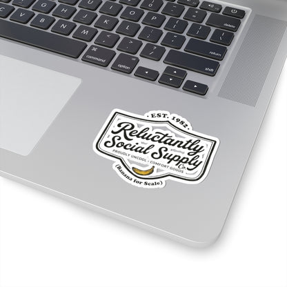 Reluctantly Social Supply Co. Logo Sticker