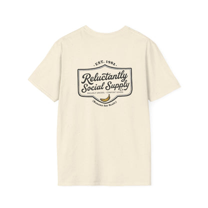Reluctantly Social Banana Logo Tee