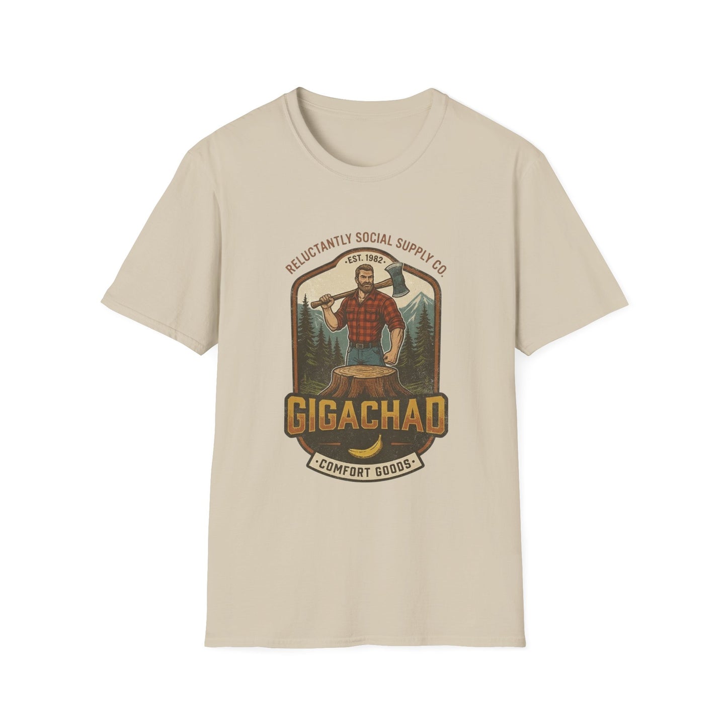 Gigachad Retro Lumberjack T-Shirt