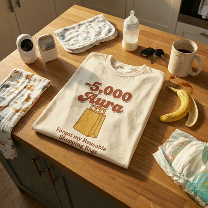 Forgot the bags again?                                       -5,000 Aura.