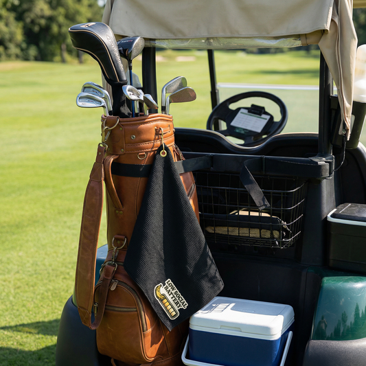 Low Social Battery Banana Golf Towel